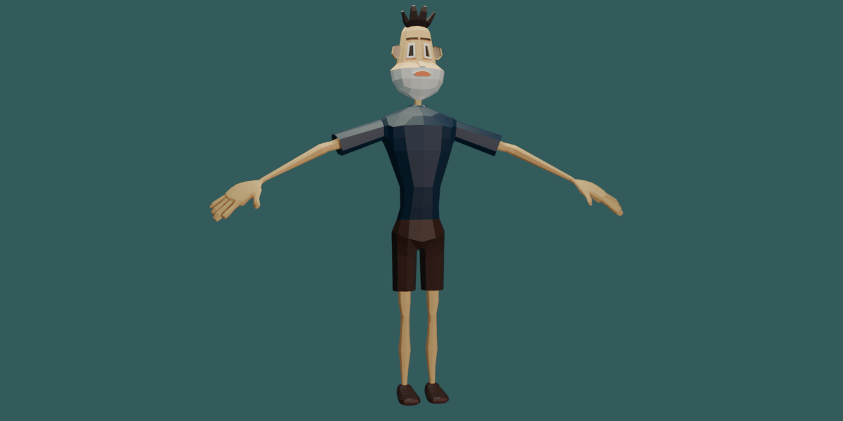 blender low poly character image